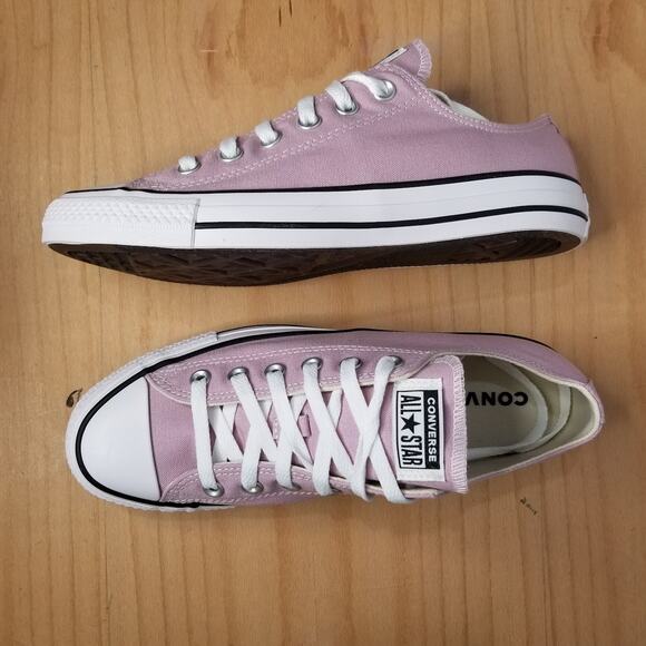 Converse Women's Pink Canvas Sneakers - Picture 8 of 9